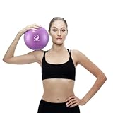 Slim Panda Gymnastikball Klein, 23-25 cm Pilates Ball mit Aufblasbarem Strohhalm, Soft Yoga Ball Exercise Aufblasbarer Ball für Senioren Therapie, Hause, Fitness, Balance Training