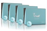 Trust 4 Dutzend Set – Vertrauen Sie Aurora Blau, Kristall-Urethan-Überzug, reaktiver Kern, 3-teiliger Golfball, weiches und elastisches Gefühl, Abstand mit Greenside-Kontrolle