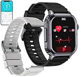 Newgen Medicals Pulsuhr: Fitness-Smartwatch mit EKG-, Herzfrequenz- und Blutdruck-Anzeige (Watch, Sportuhren, Herren Damen Uhr)