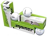 Emainer Golfball, 3 softe Golfbälle mit maximaler Reichweite, Dieser Ball kennt Dein Handicap, 1x 3er-Pack, weiß