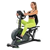 Hop-Sport Liegeergometer HS-120L Ravel - Liegefahrrad Heimtrainer mit 12 Trainingsprogrammen, Bluetooth & App Steuerung, LCD-Display und ergonomischem Sitz