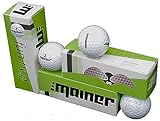 Emainer Golfball, 3 softe Golfbälle mit maximaler Reichweite, Dieser Ball kennt Dein Handicap, 1x 3er-Pack, weiß