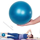 Lanjue Small Pilates Ball, 25 cm Non-Slip Fitness Ball, Gym Ball, Small, Soft Yoga Ball for Abdominal and Shoulder Training, Balance, Sport, Pilates