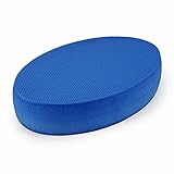 CHJIEJIE Balance-Board aus Thermoplastischem Elastomer (TPE), ovales Schaumstoff-Fitnessübungskissen, blau